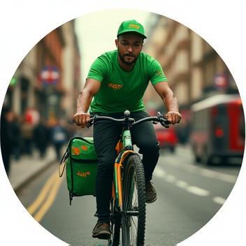 SwiftBite courier delivering food